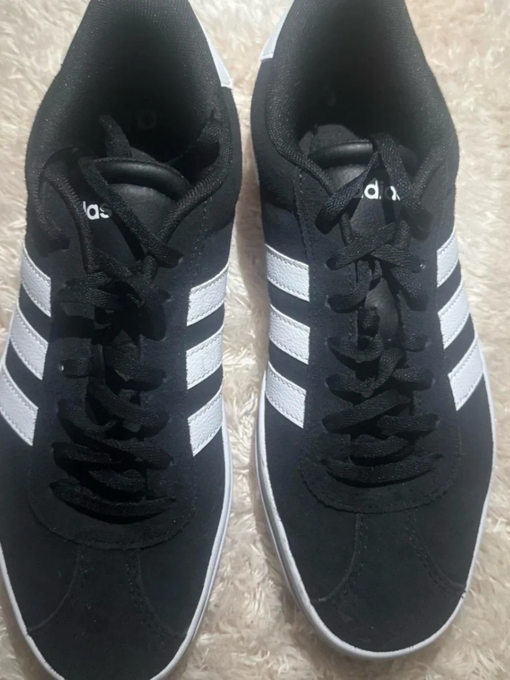 adidas Black and White Low-Top Sneaker Shoes